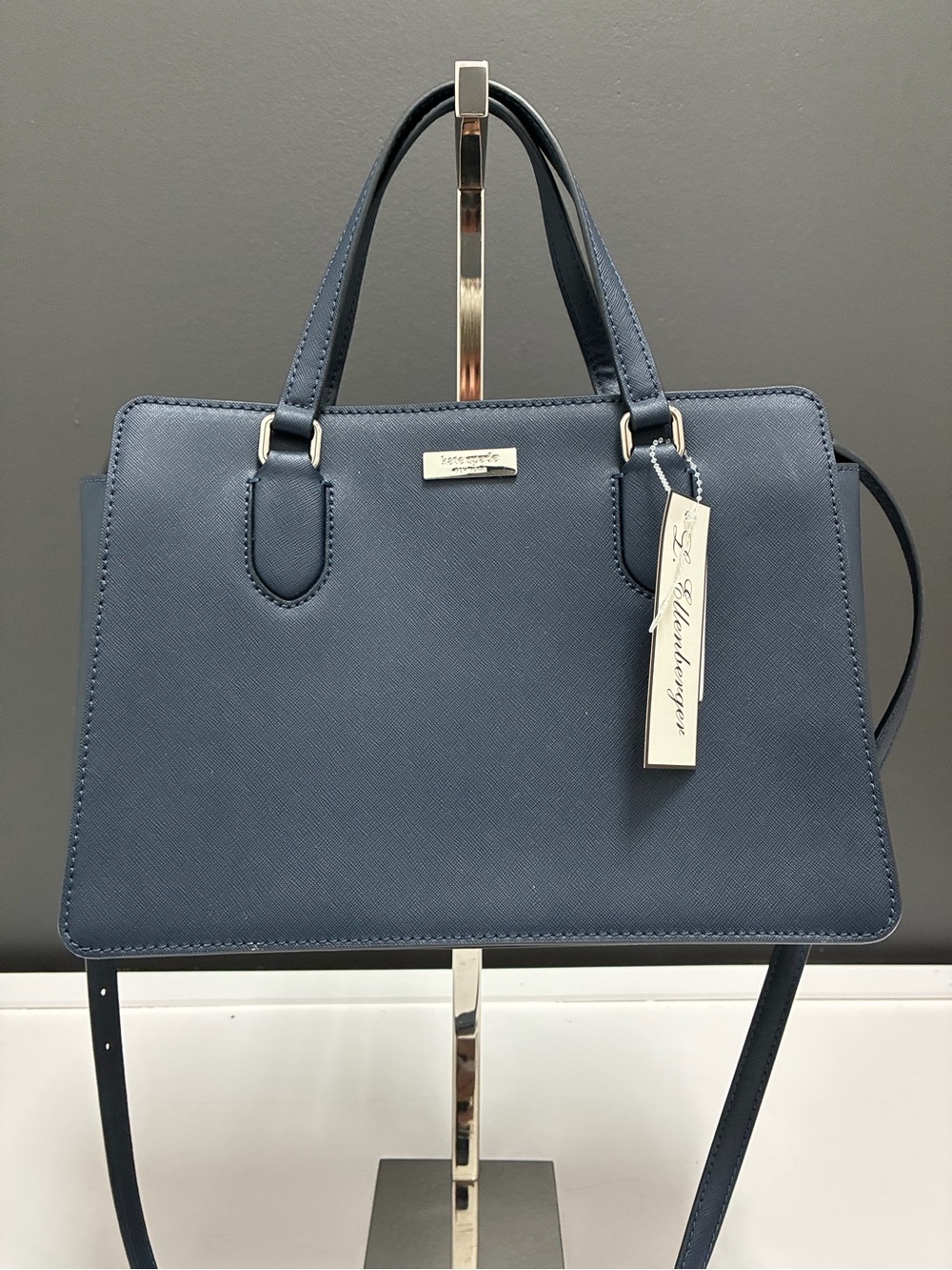 Kate Spade NWT Navy Structured Handbag